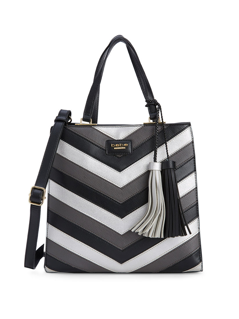 bebe black tote bag