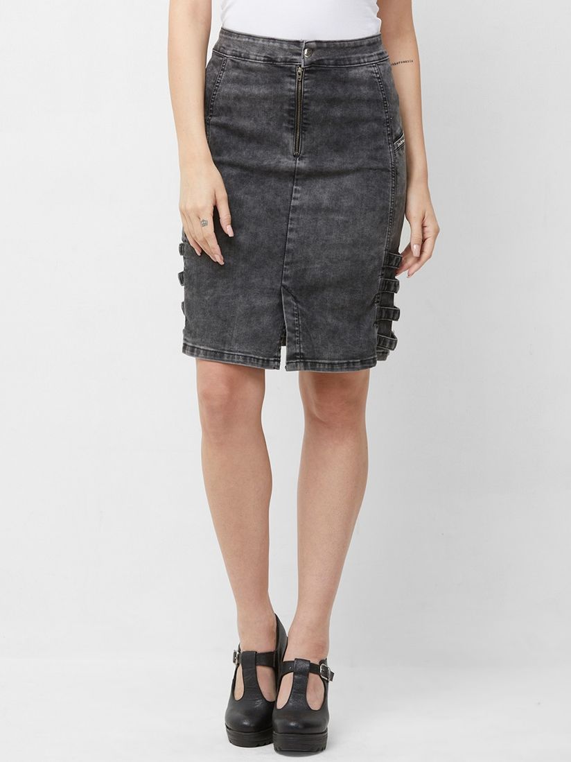 bebe denim skirt