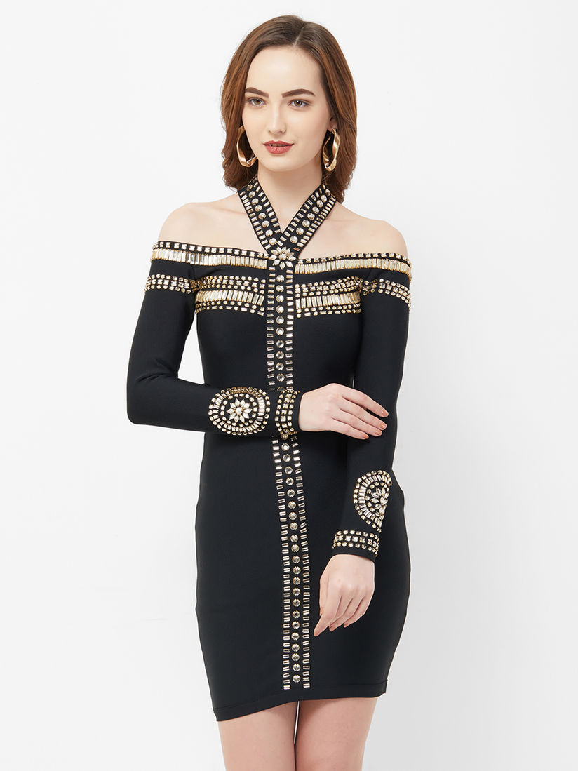 bebe long sleeve dress