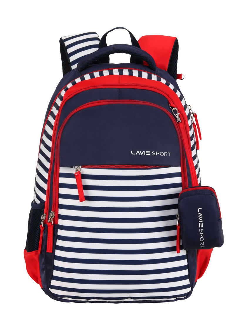 lavie navy blue cosmos school backpack