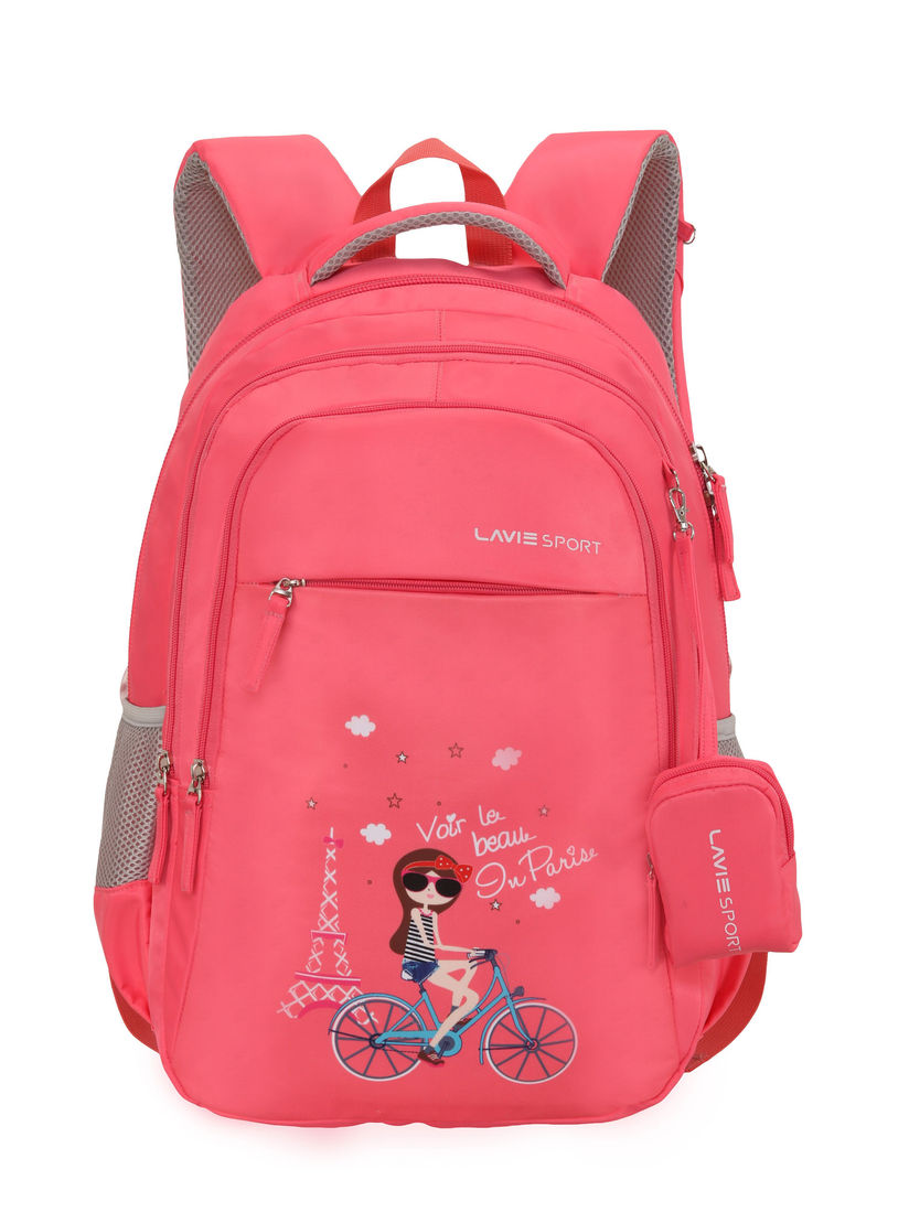 lavie pink daphne school backpack