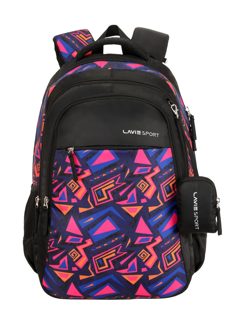lavie black lupin school backpack