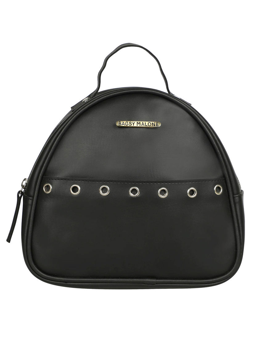 sleek black backpack