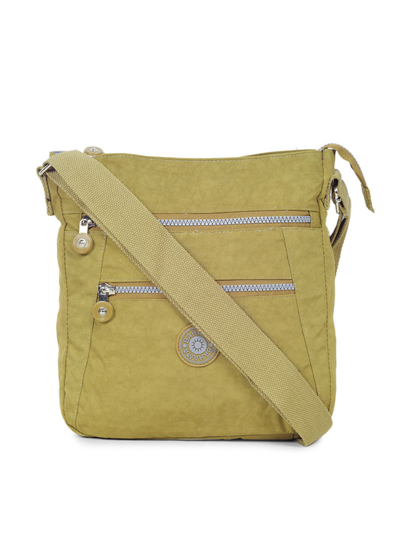khaki sling bag