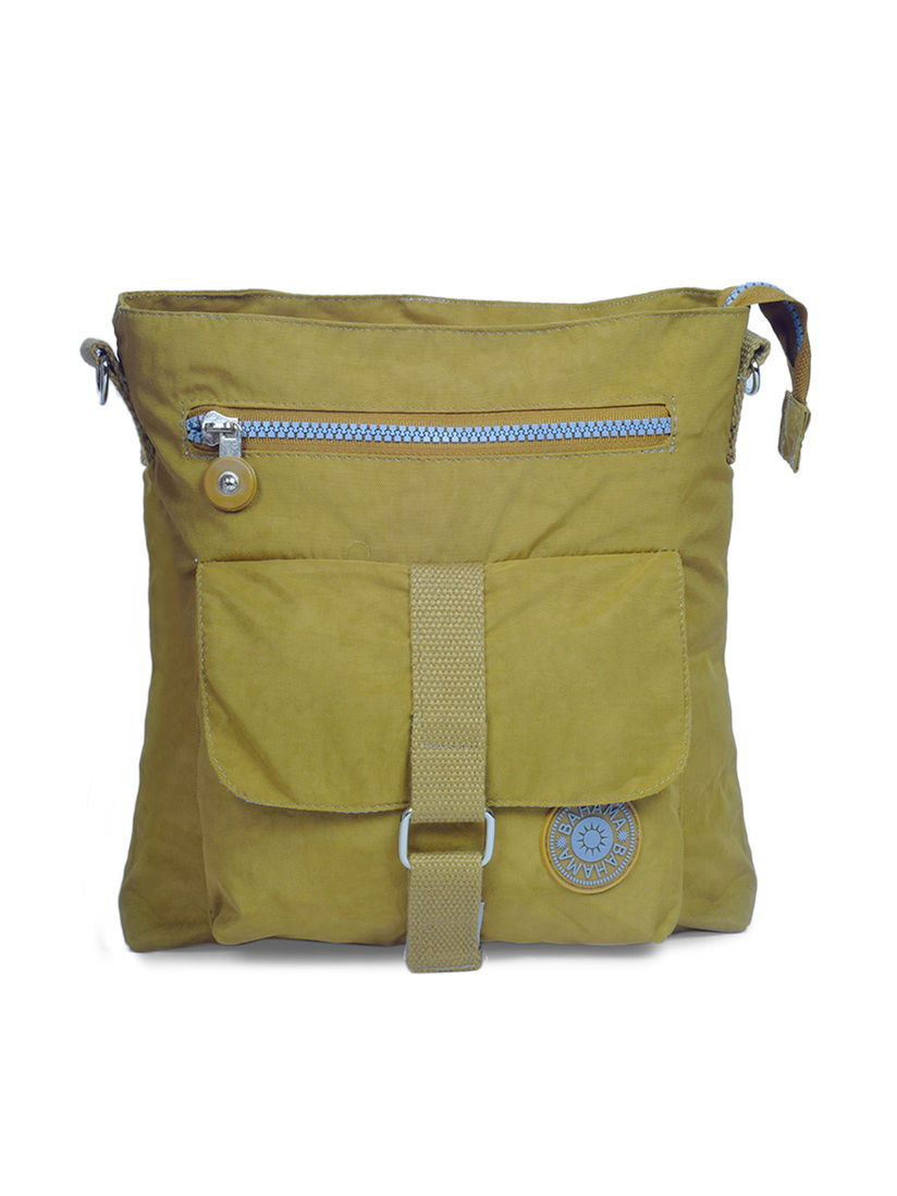 khaki sling bag