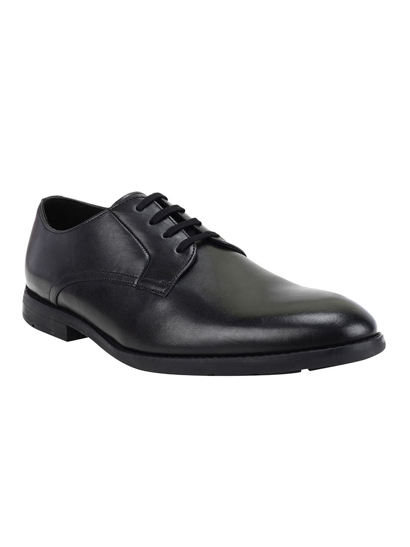 clarks black formal shoes