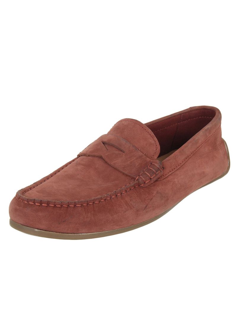 clarks red loafers
