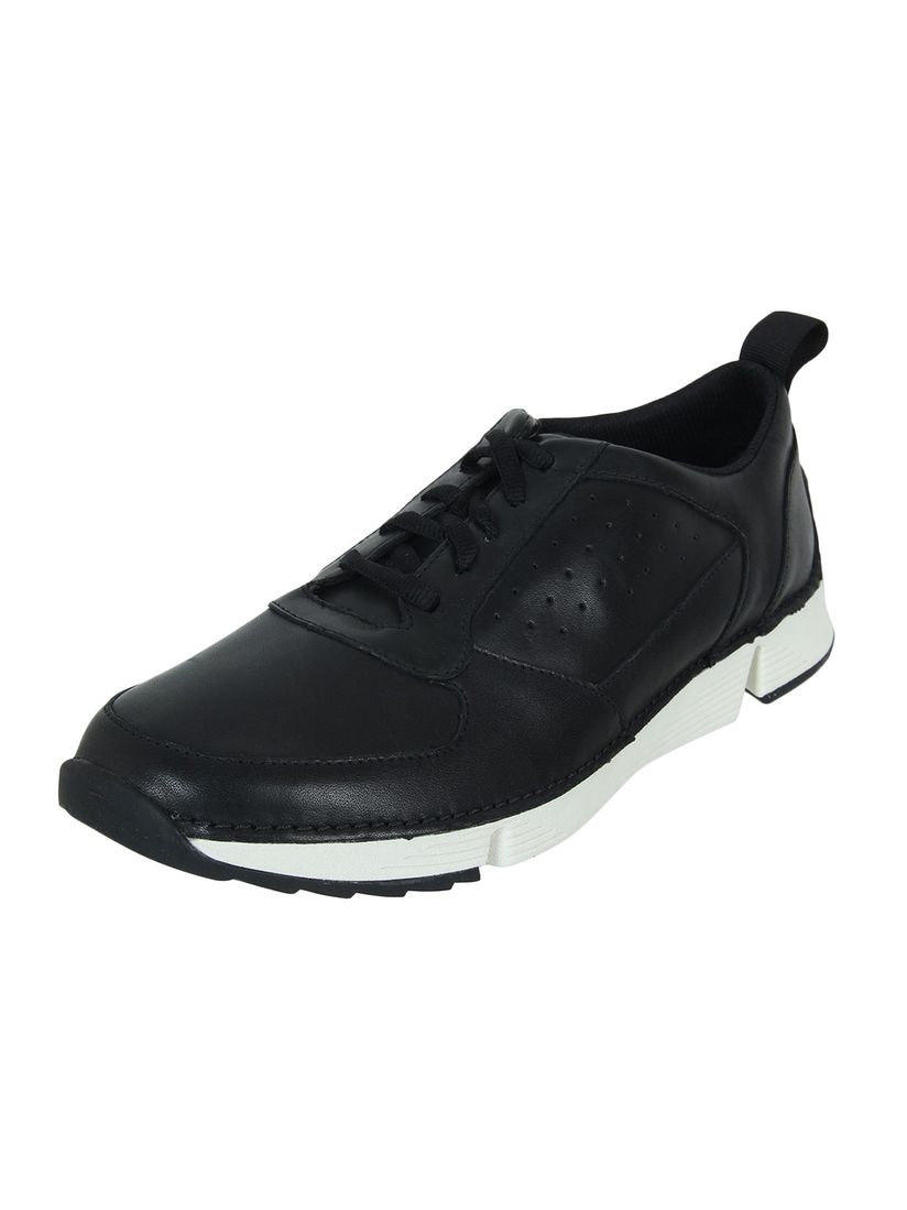 clarks black casual shoes