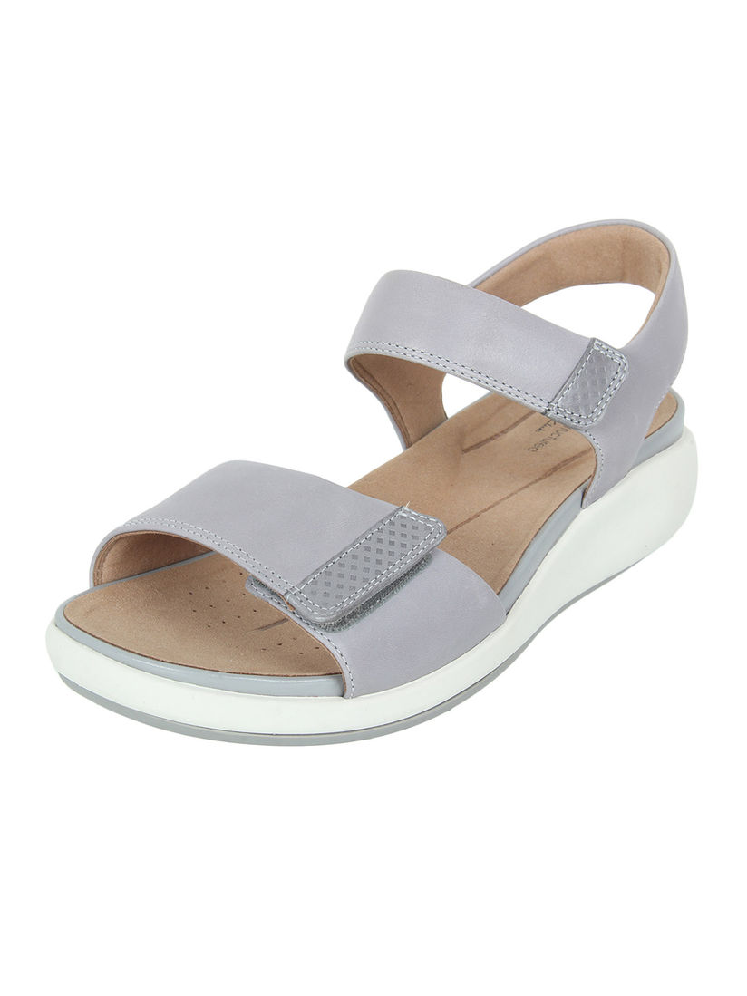 clarks grey sandals