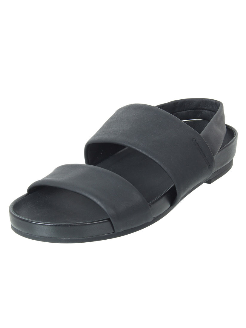 clarks black and white sandals