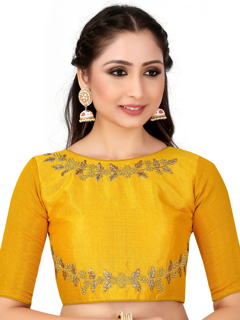 Mustard silk blouse Clearance