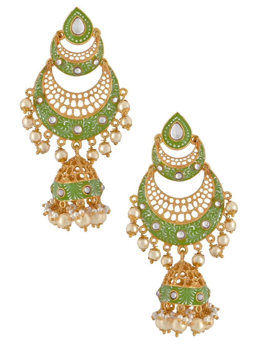 Tribe By Amrapali Jewellery Buy Tribe By Amrapali Gold Plated Green Double Crescent Moon Jhumka Online Nykaa Fashion The amrapali magazine is to bring forth news and cultural reports related to arts, culture. tribe by amrapali gold plated green double crescent moon jhumka