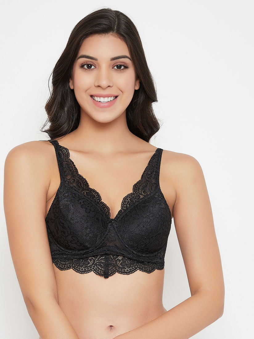 black bralette bra