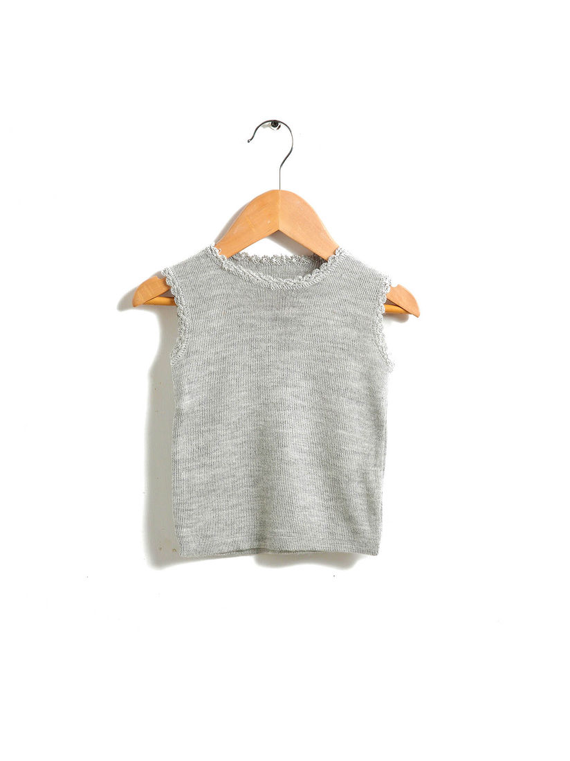 grey baby vest