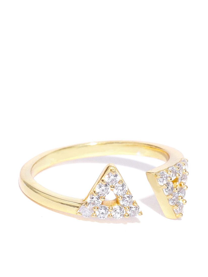 Carlton London Rings Buy Carlton London Gold Plated Studded