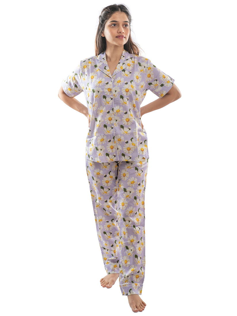 Lavender night suit Outlet