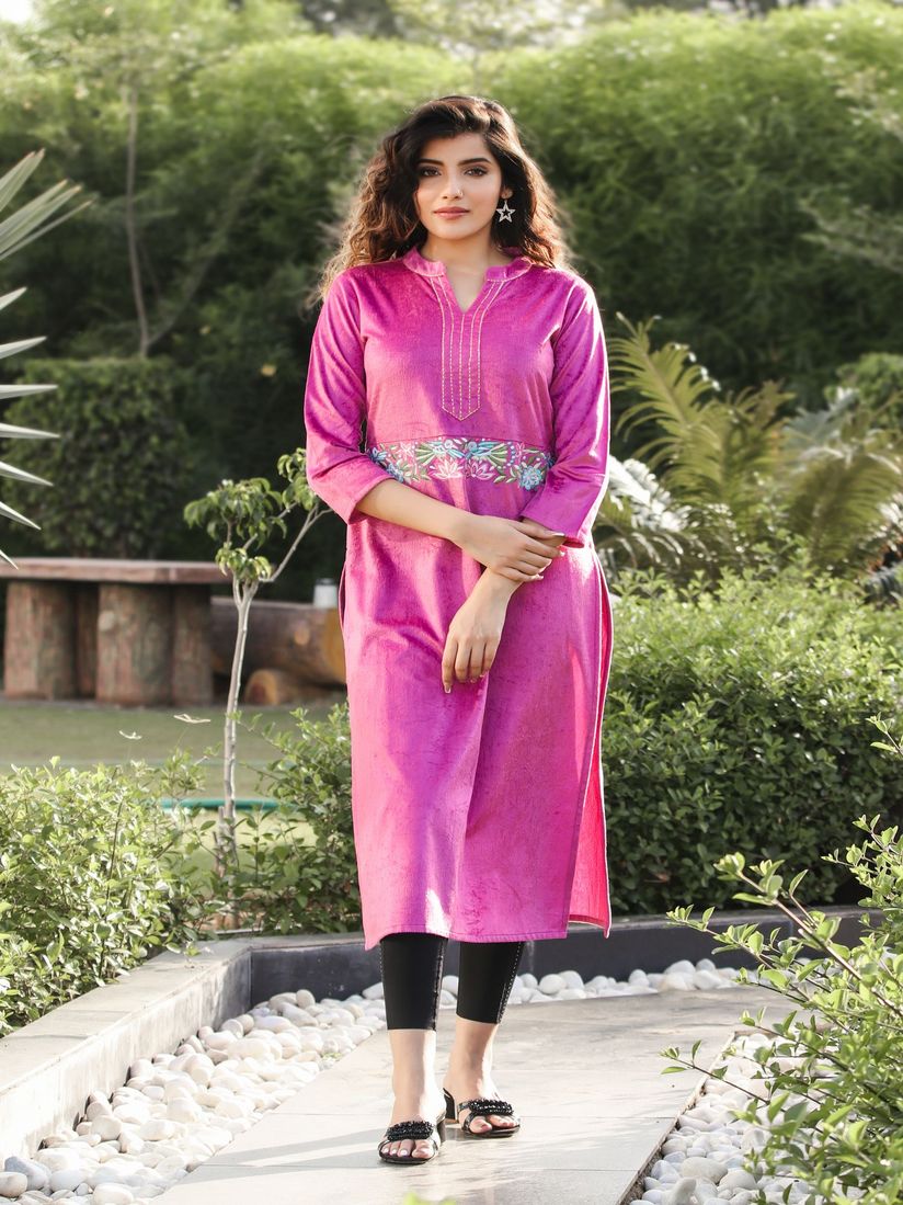 Couture House Kurtas Kurtis And Tunics Buy Couture House Pink Embroidered Velvet Kurti Online Nykaa Fashion Check out our kurti selection for the very best in unique or custom, handmade pieces from our dresses shops. couture house pink embroidered velvet kurti