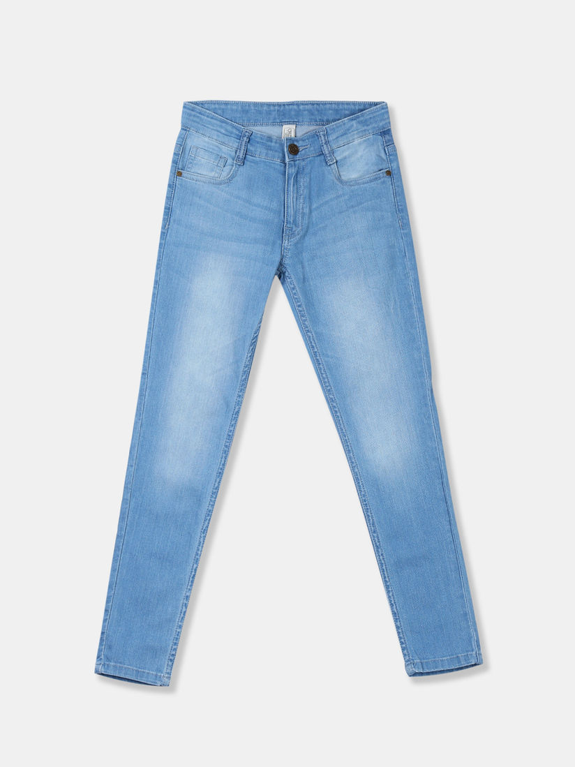 Buy Cherokee Blue Solid Girls Jeans 