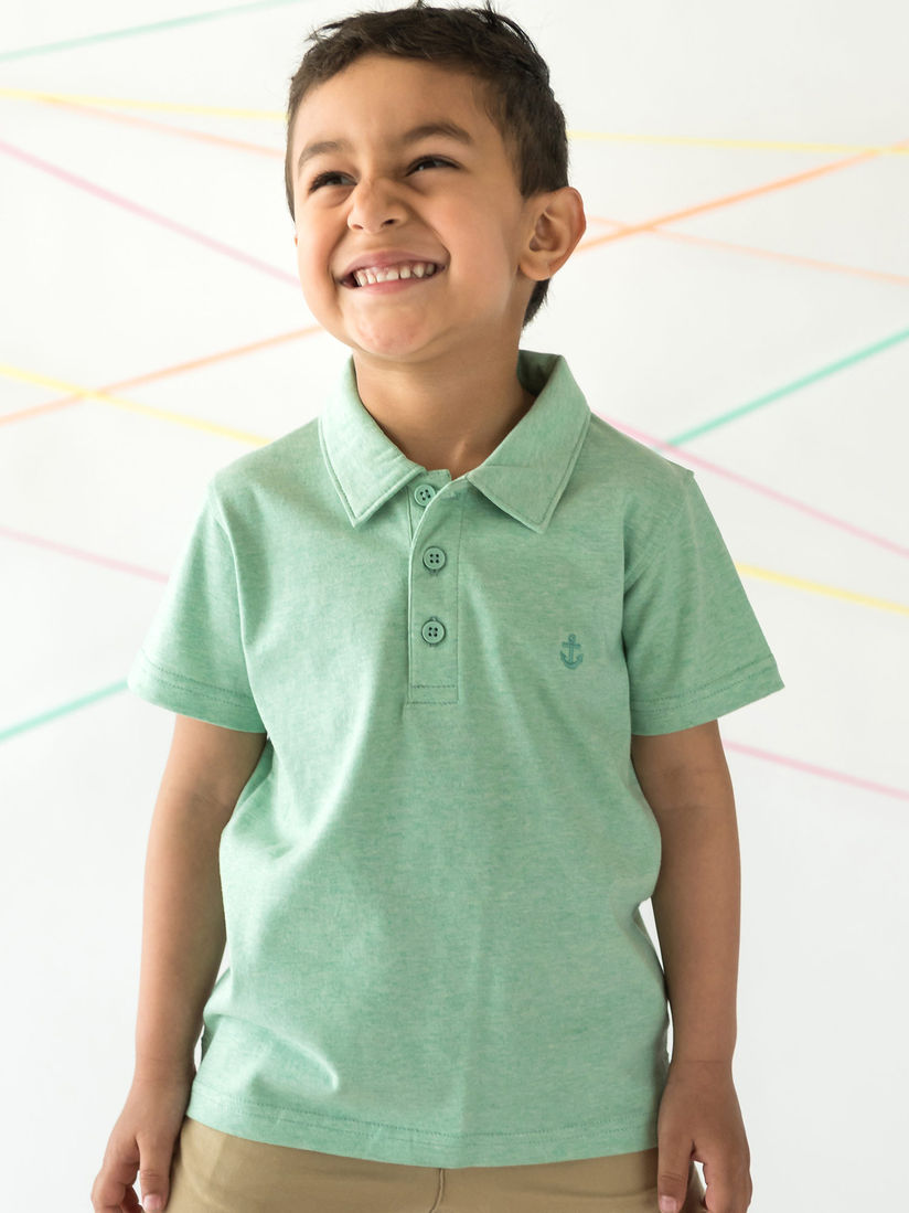 mint green polo t shirt