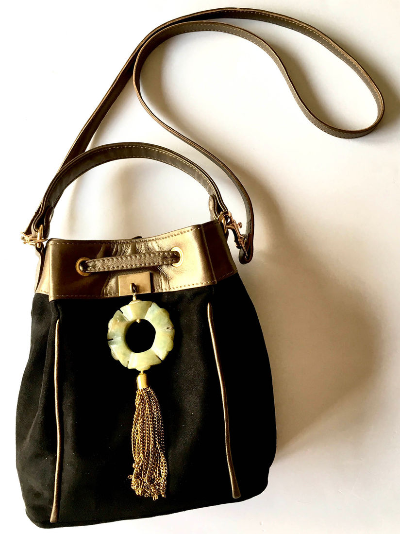 black boho bag
