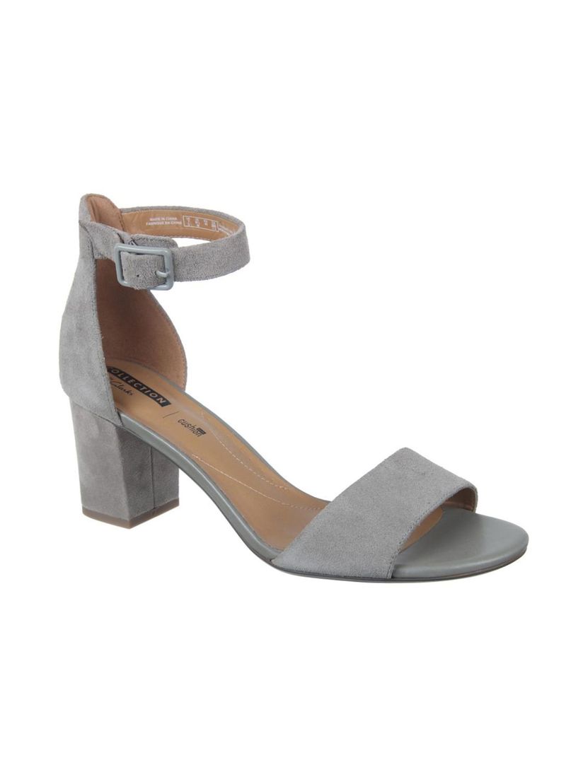 clarks heels grey