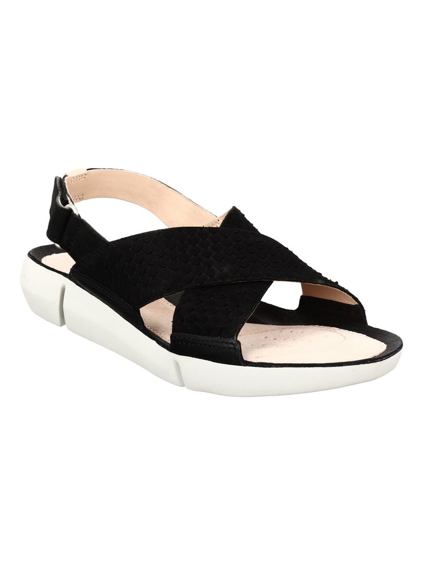 clarks black sandals