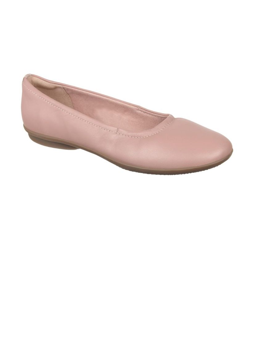 clarks pink flats