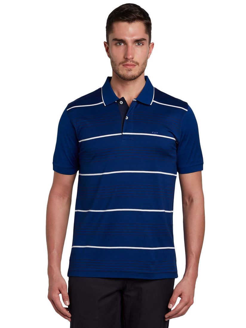 Buy ColorPlus Dark Blue Polo T-Shirt 