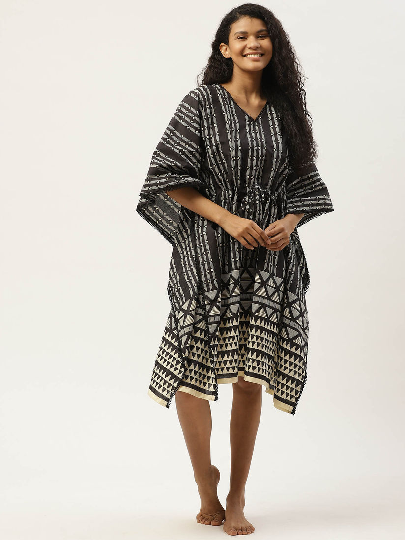 black kaftan cover up