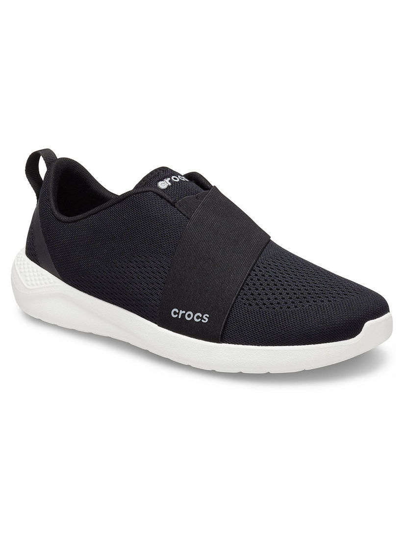 black slip on crocs