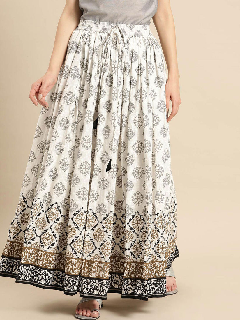 white skirt ethnic