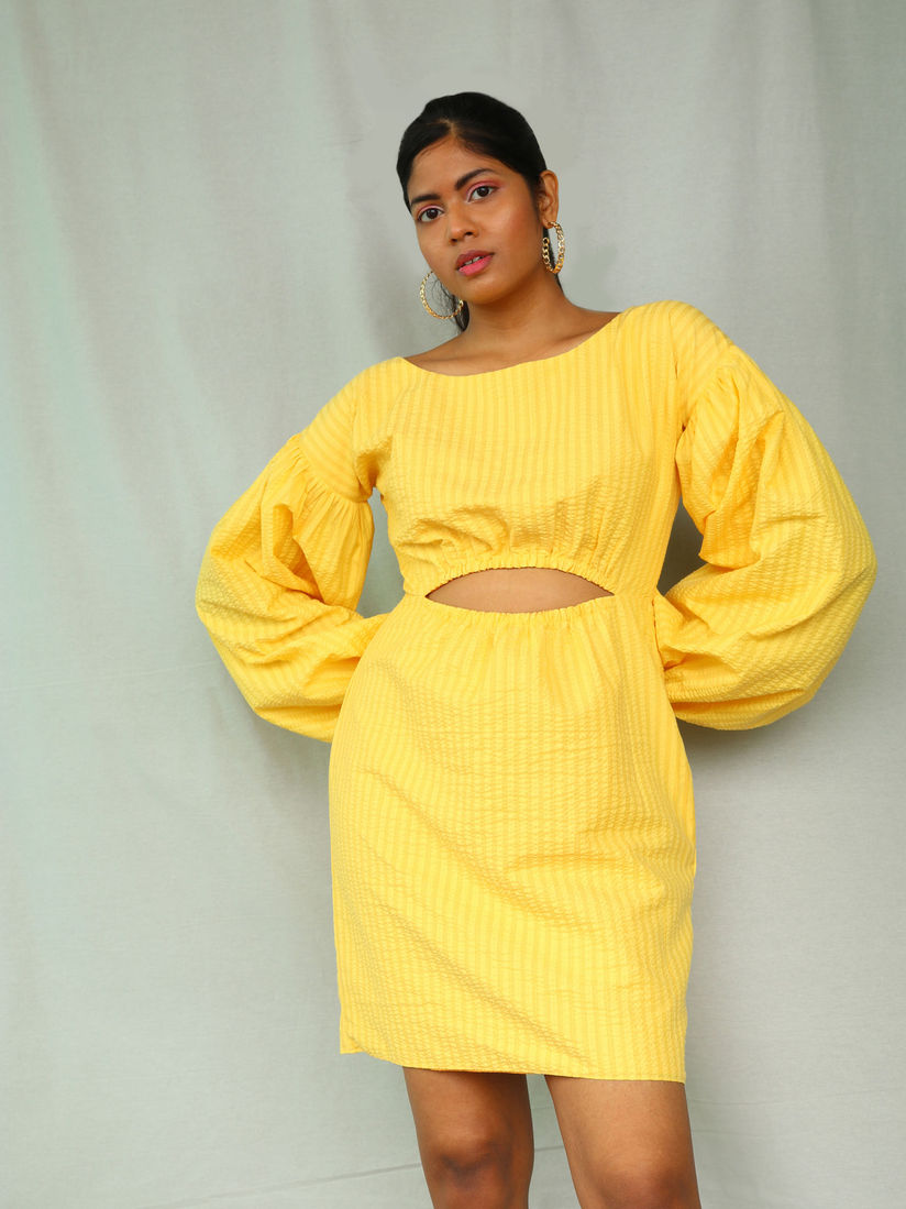 yellow sunday dress