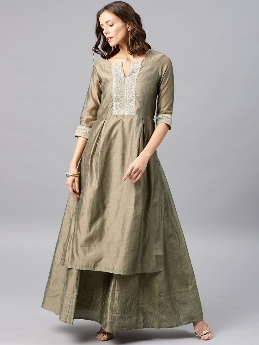 box pleated kurti