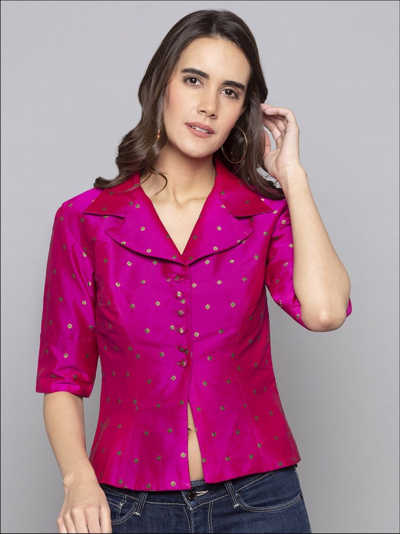 Jacket with blouse clearance