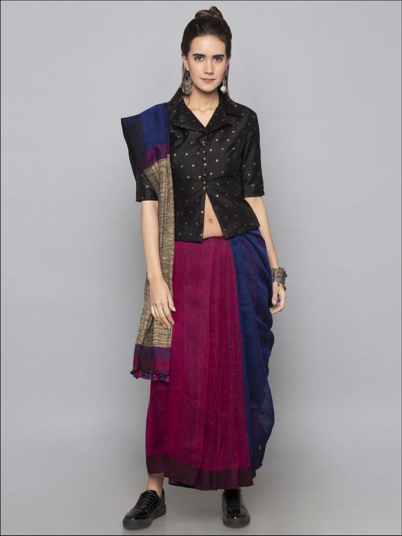 Desi Weavess Shirts Tops And Crop Tops Buy Desi Weavess Black Jacket Blouse Online Nykaa Fashion Free uk shipping over £50. desi weavess black jacket blouse