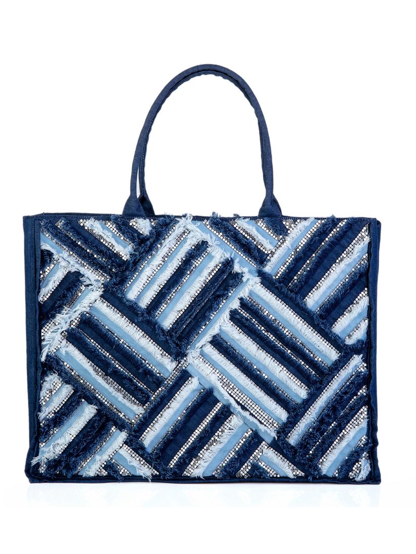 Gaya Tote Bags Buy Gaya Blue Embellished Tote Bag Online Nykaa Fashion