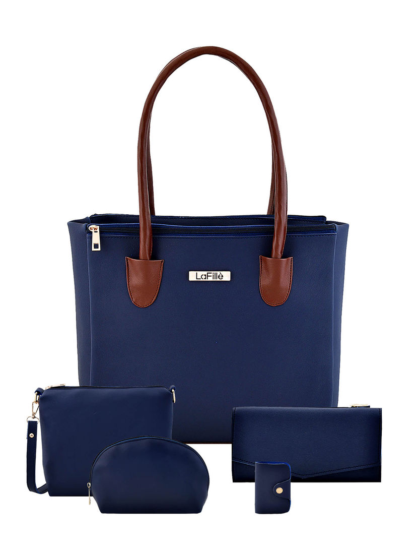 navy blue women's handbolsas