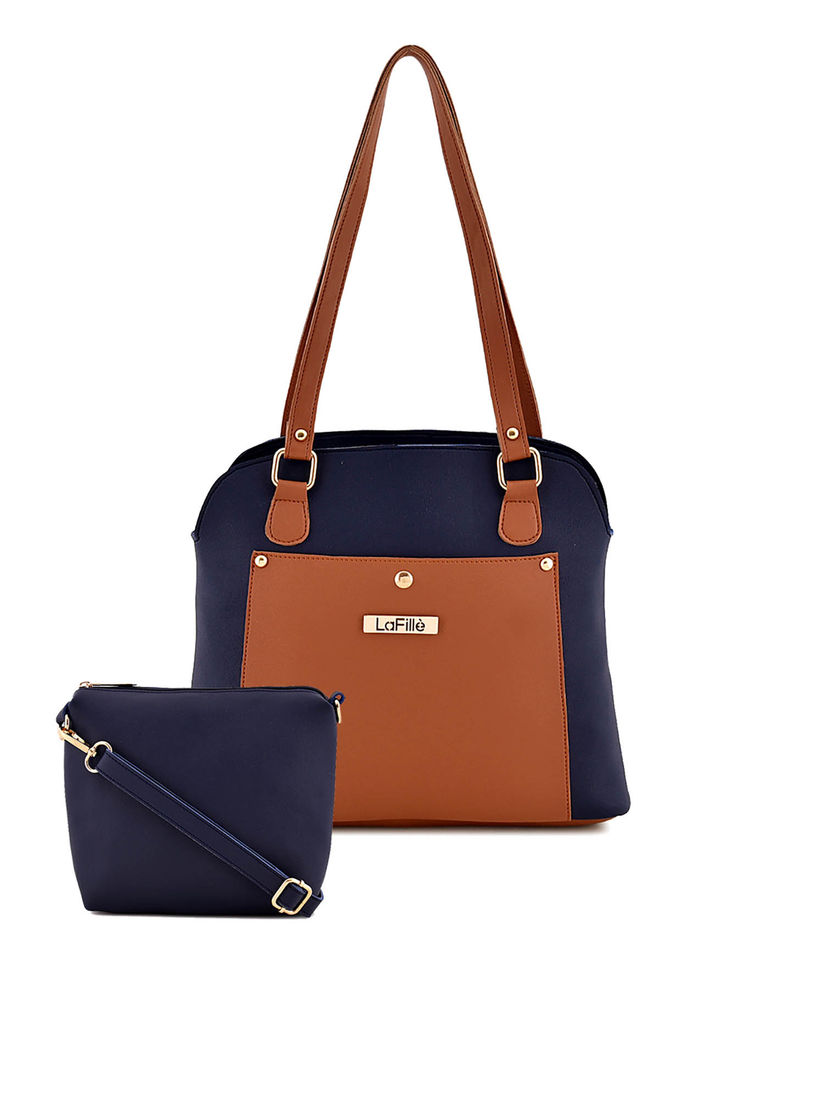 navy blue women's handbolsas