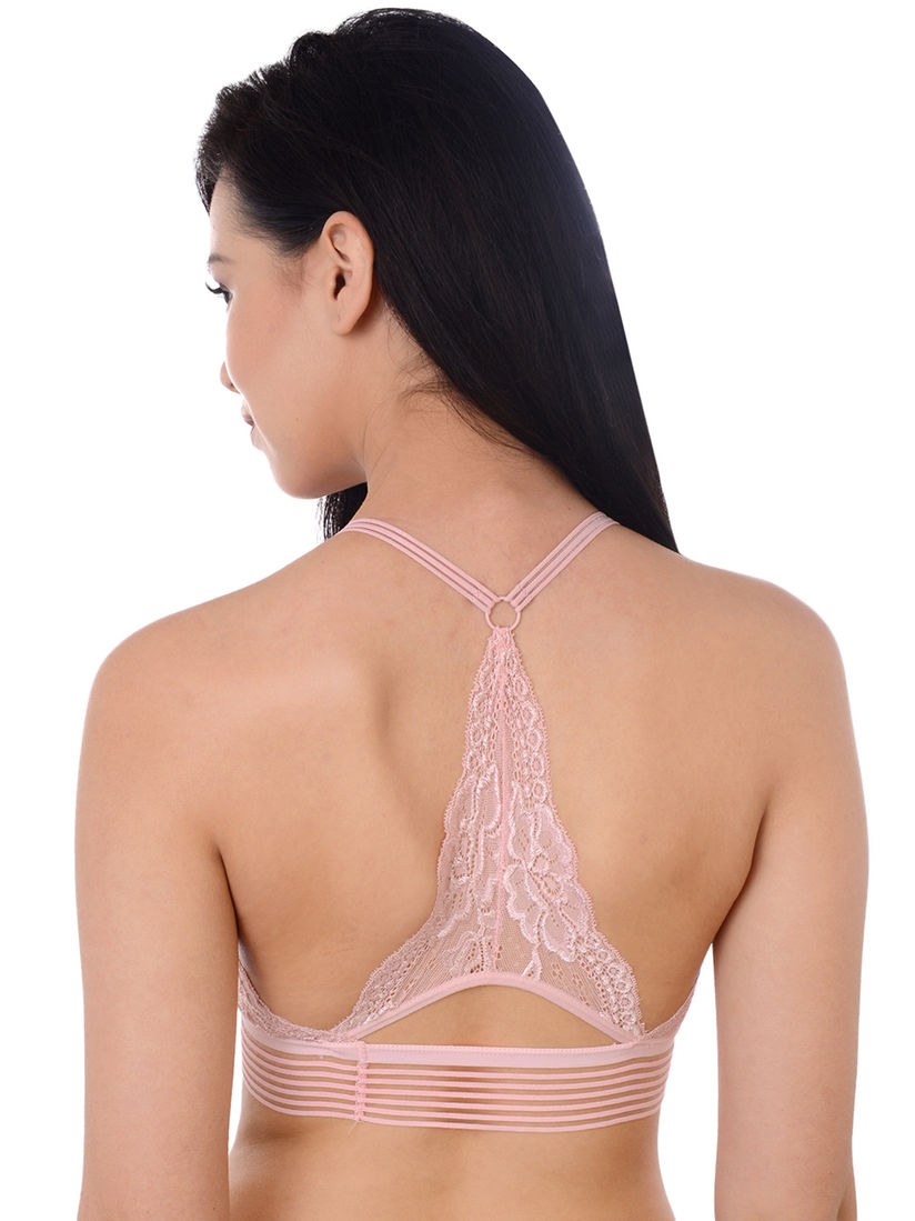 pink padded bralette