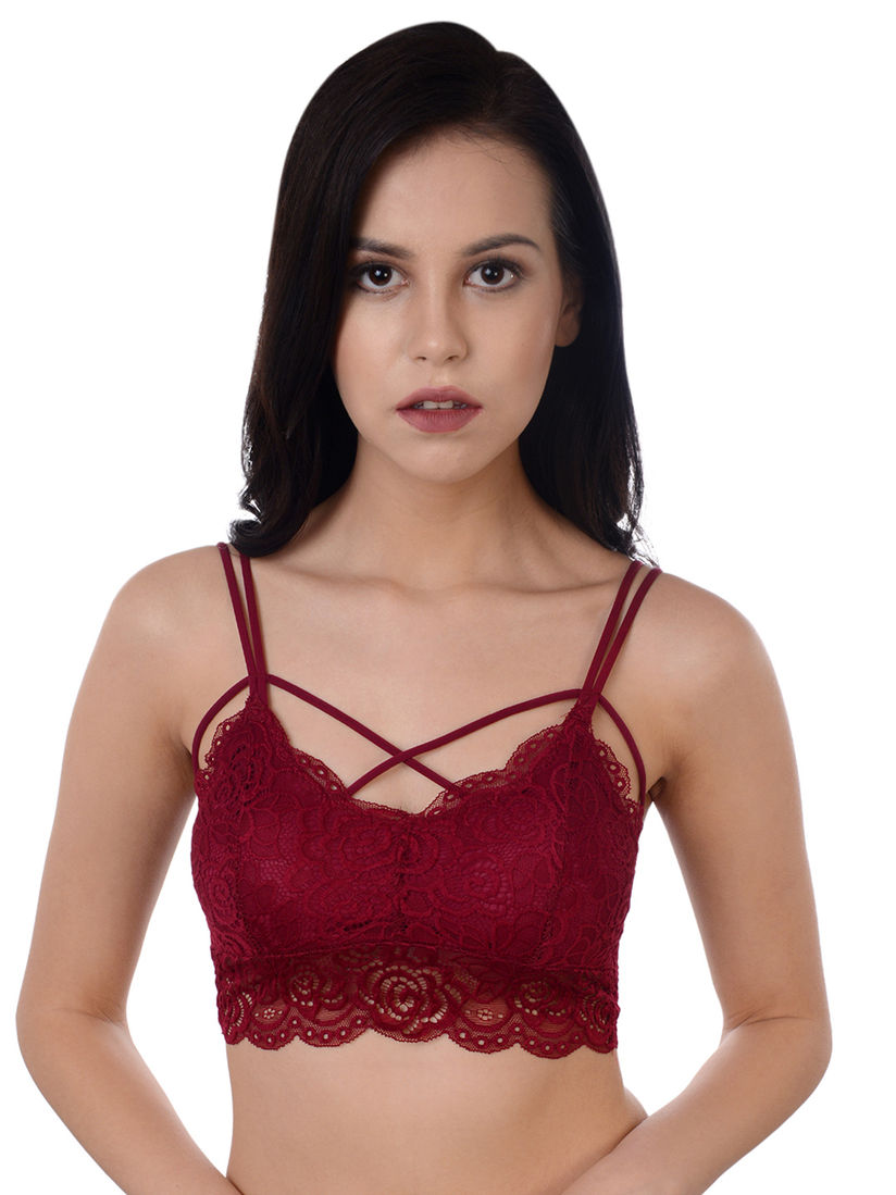 bralette maroon
