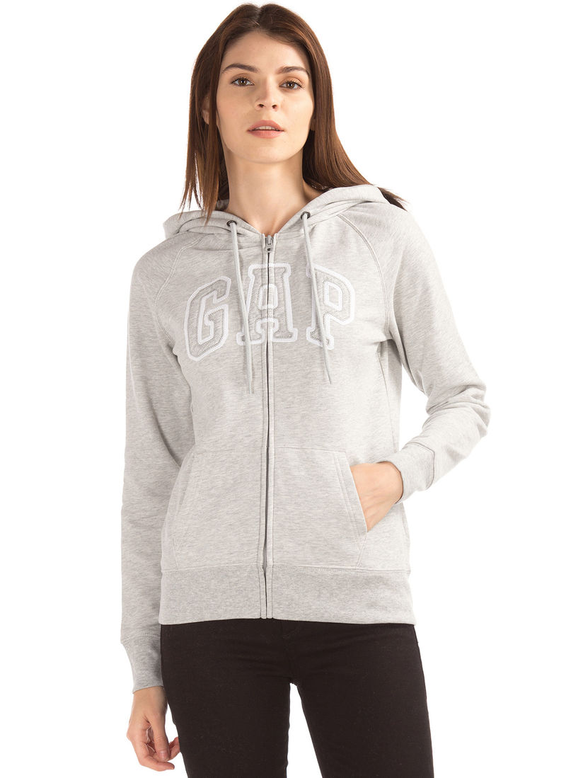 gap hoodie grey
