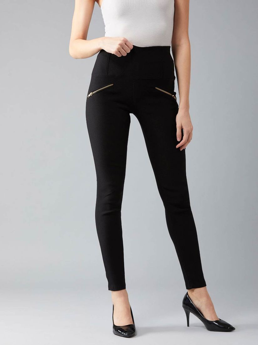 Dolce Crudo Jeans And Jeggings Buy Dolce Crudo Black Treggings Online Nykaa Fashion In a versatile black hue with an elasticated waistband for. dolce crudo black treggings