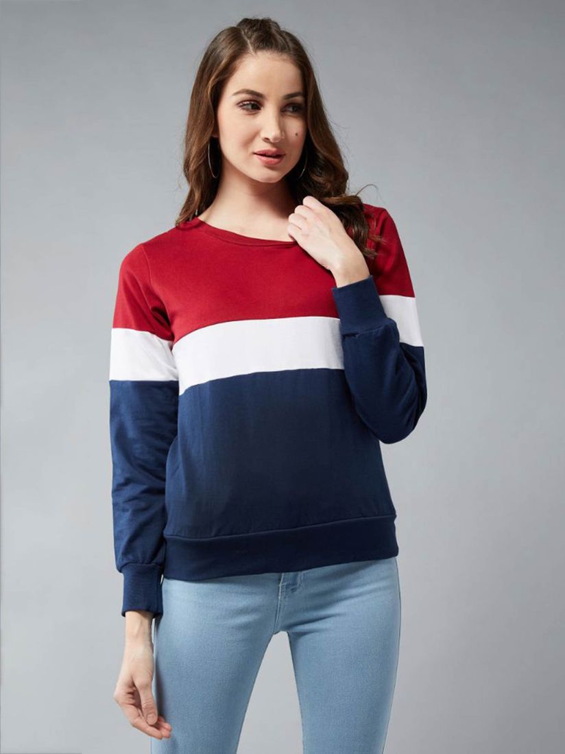 Round neck sweatshirts clearance