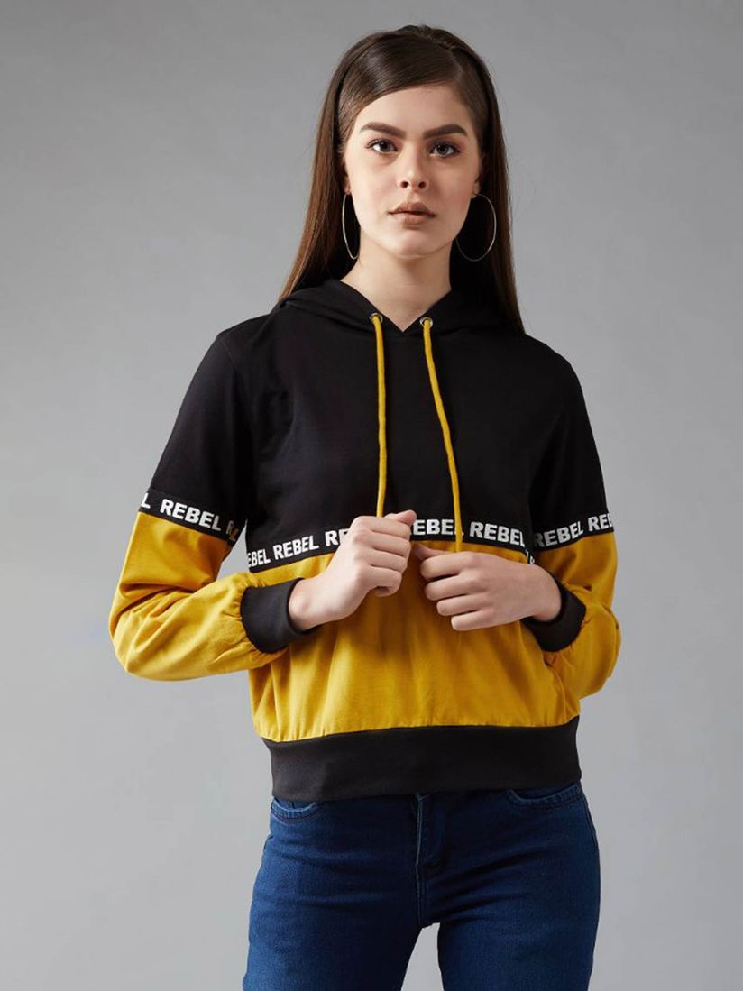 solid black sweatshirt