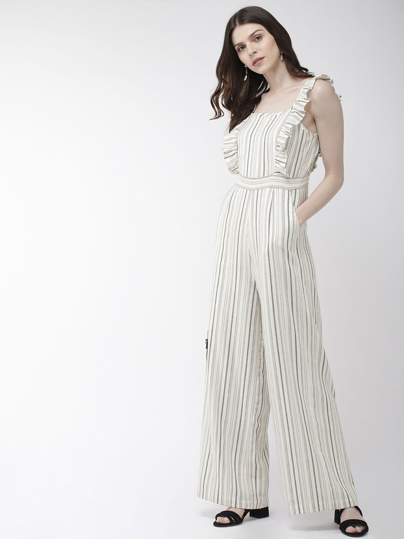 all white casual jumpsuits