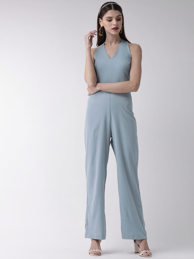 blue all in one jumpsuit