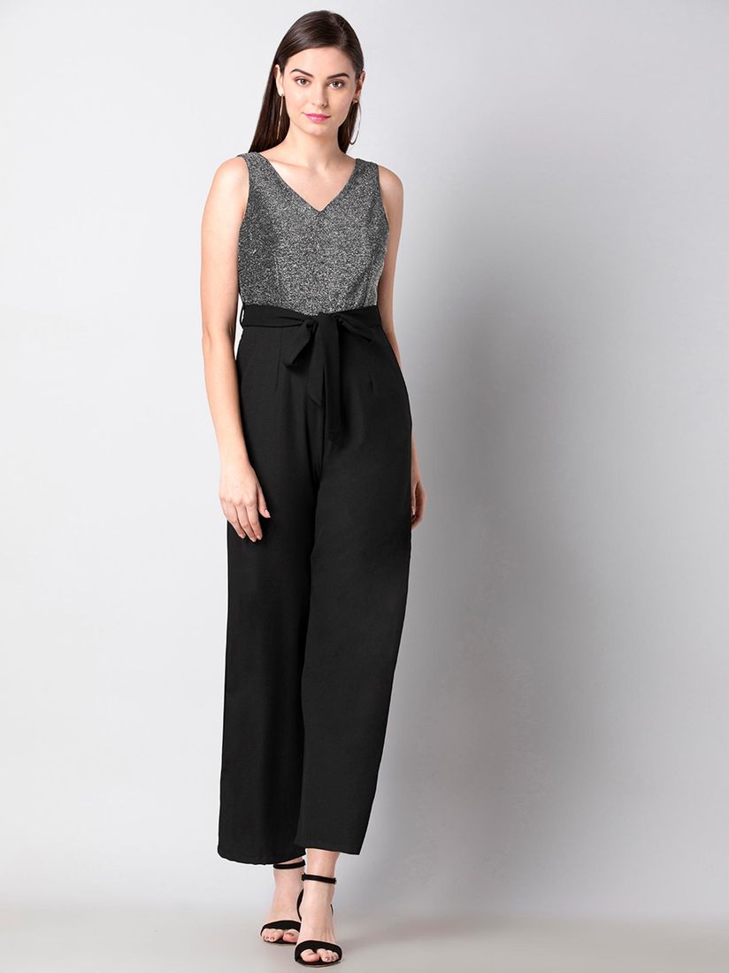 Shimmer jumpsuit clearance