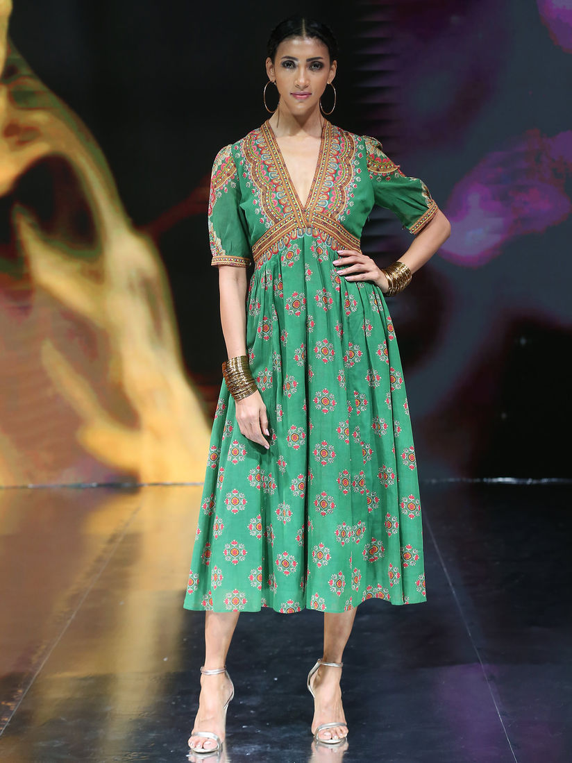 green dress online