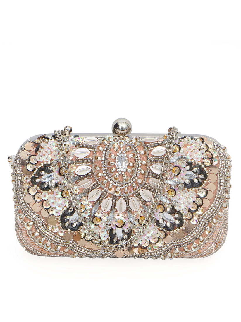 embellished evening bag