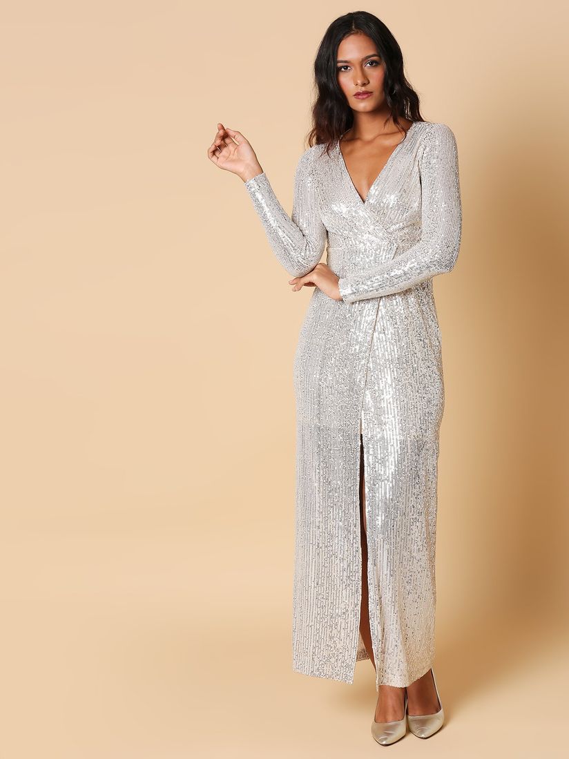 womens sequin maxi dress